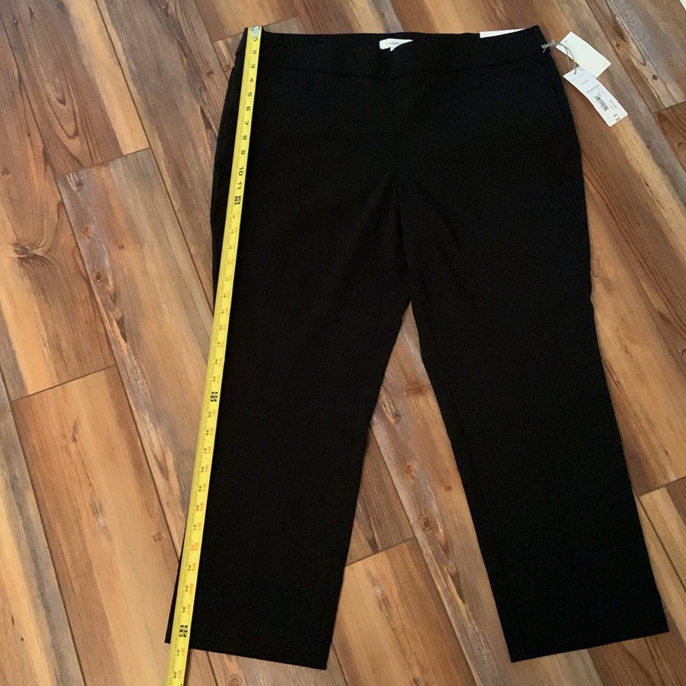 NWT Liz Claiborne Lisa Straight Leg Mid-Rise Pull-On Pants Size 18P Short - Picture 9 of 11